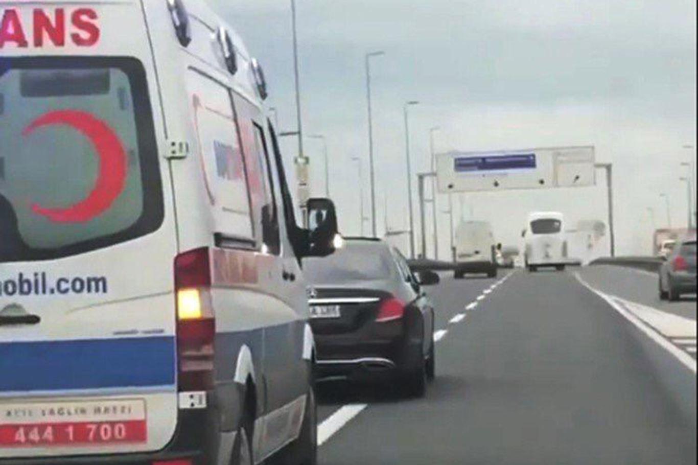 Ambulansı engelleyen şoför yakalandı